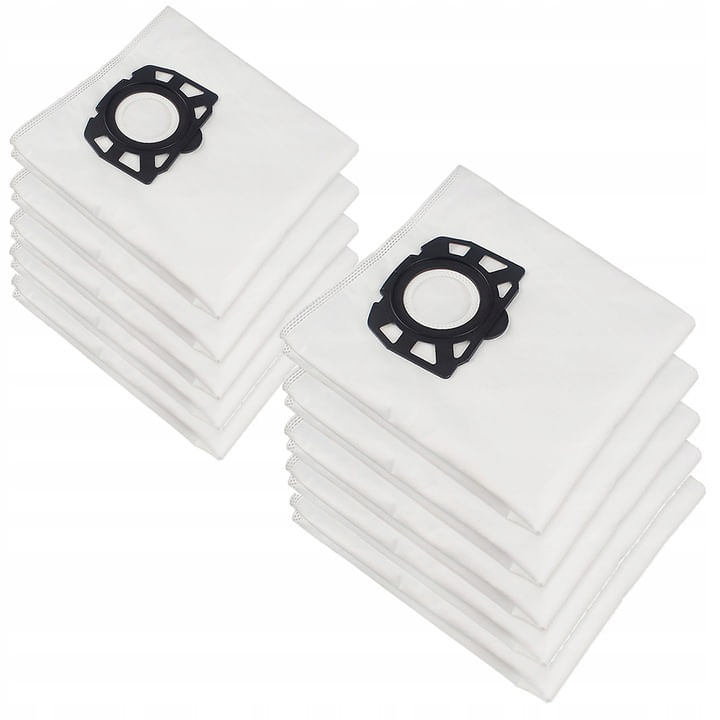 Set 10 saci textili premium, NewEvo  , pentru aspiratoare Karcher seria, WD4 WD5 WD6 KWD6 SE5 SE 5.100 SE 6.100 - imagine 2